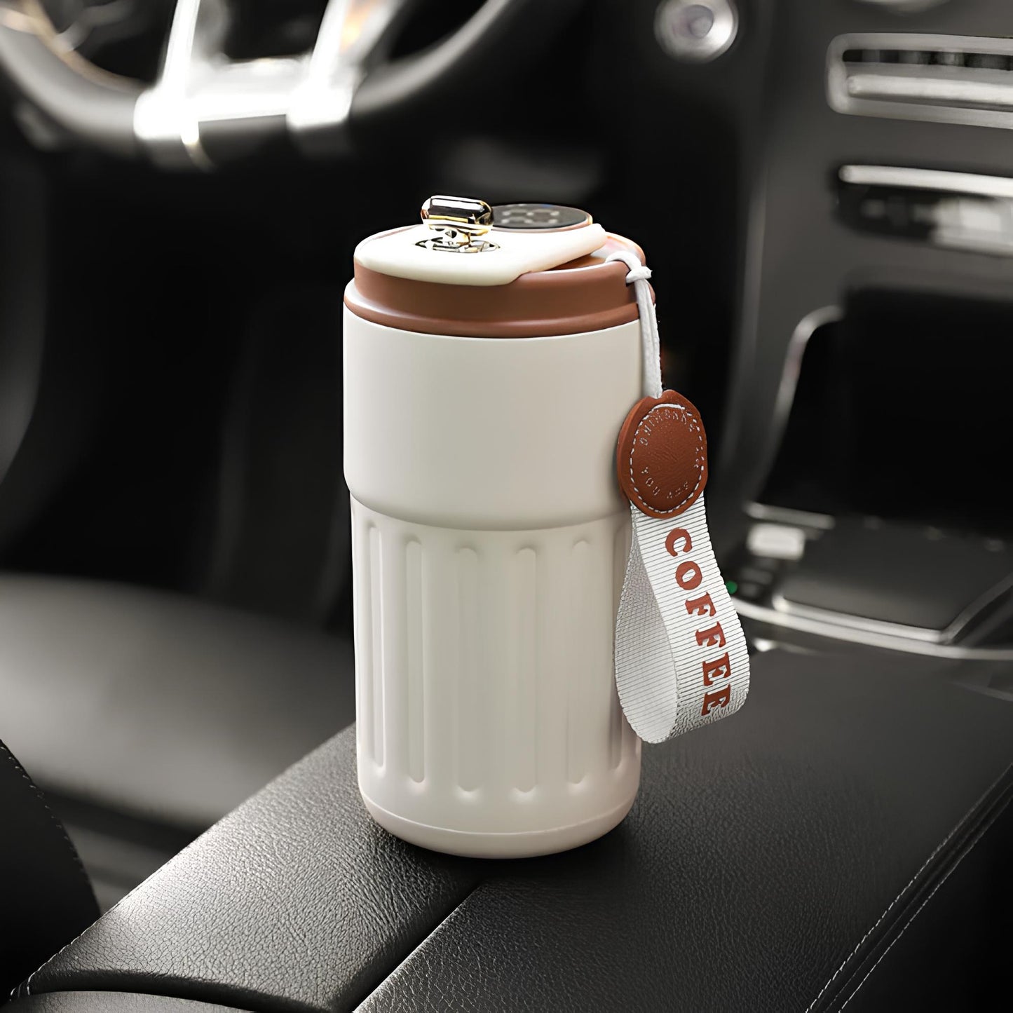 450ml Thermal Mug Thermos Bottle Smart Display Temperature  Stainless Steel Vacuum Cup Office Coffee Cup Business Portable