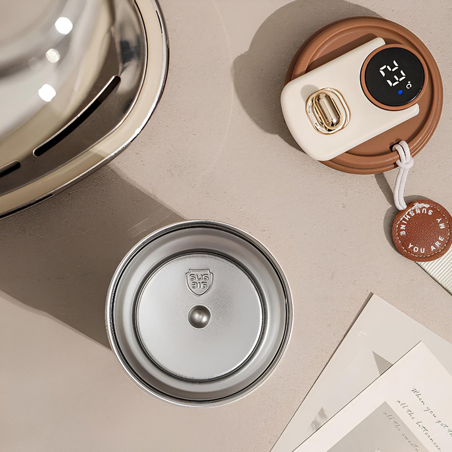 450ml Thermal Mug Thermos Bottle Smart Display Temperature  Stainless Steel Vacuum Cup Office Coffee Cup Business Portable