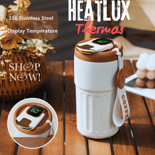 450ml Thermal Mug Thermos Bottle Smart Display Temperature  Stainless Steel Vacuum Cup Office Coffee Cup Business Portable